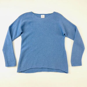 Betta merino cashmere blend pullover Small sweater high round neck Cozy Warm